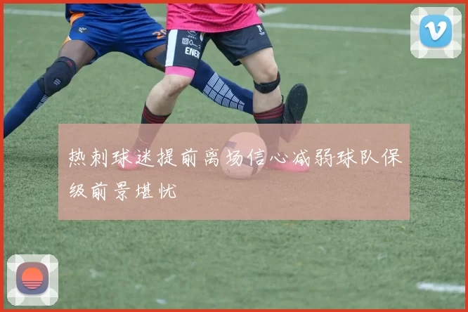 热刺球迷提前离场信心减弱球队保级前景堪忧
